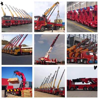 宏昌天馬12噸隨車吊與陜汽后八輪平板車的完美結合